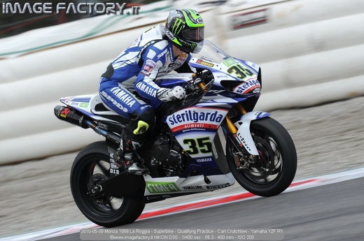2010-05-08 Monza 1069 La Roggia - Superbike - Qualifyng Practice - Carl Crutchlow - Yamaha YZF R1